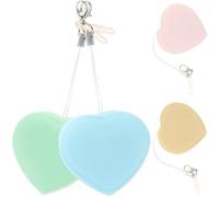 Toyvian 4 Pièces Lot de Chiffons Microfibre Forme de Cœur pour Nettoyage Écrans de Téléphone Lunettes Appareils Photo Lavables Doubles Faces Décor Suspendu Couleur