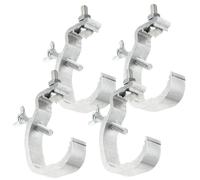 Toyvian 4 pièces Lot de Crochets Aluminium pour Éclairage Scène Pinces Robustes Réglables pour Projecteurs sur Structure Truss Sécurité Renforcée pour Dj et Événements