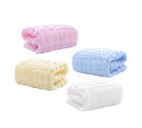 Toyvian 4 pièces Lot de Lingettes Garçon Fille Coton Couches Multifonction Serviettes Douces Absorbantes pour Garçons et Filles Lavables et Adaptées Toilette Quotidienne