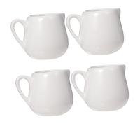 Toyvian 4 pièces Lot de Mini Pichets à Sauce Porcelaine avec Poignée Crémier Léger et Résistant pour Cuisine Quotidienne