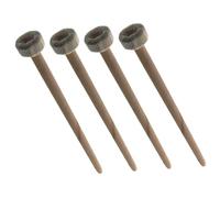 Toyvian 4 Pièces Maillets de Percussion à Manche Bois Baguettes pour Pratique de Tambour et Instruments à Percussion Confortables et Durables pour Entraînement