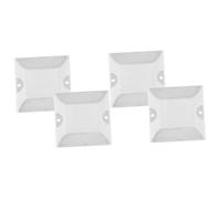 Toyvian 4 Pièces Marqueurs Réfléchissants pour Route Accessoires de Délimitation de Trottoir Aluminium Résistants Aux Intempéries pour Allées et Chemins