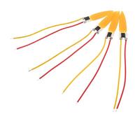 Toyvian 4 Pièces Mèche de Bougie Électrique Simulée 3.2v 3.7v 5v Circuit Imprimé PCB, Lumière Douce Orange, Réduit Les Risques D'incendie, pour Salles à Manger et Fêtes