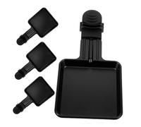 Toyvian 4 pièces Mini Poêles Carrées pour Fondue Au Fromage Poêlons Antiadhésifs pour Cuisson et Grillade Set pour Barbecue et Raclette Électrique