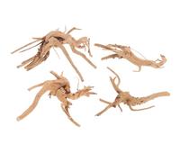 Toyvian 4 pièces Ornements Naturel pour Aquarium Décorations pour Réservoirs de Poissons Racines pour Terrariums et Habitats Reptiliens pour Poissons