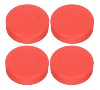 Toyvian 4 Pièces Palet D'entraînement de Hockey en Caoutchouc PVC, Léger | Surface Lisse et Nette, Texture Dense, Plat des Deux Côtés, pour Jeunes Débutants, Patinoire ou Béton