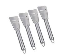 Toyvian 4 Pièces Pelle à dégivrage Outil de déglaçage Pelle de dégivrage cuillère à Glace Pelle à Glace pour réfrigérateur Grattoir à Glace Disicing Phel Acier Inoxydable