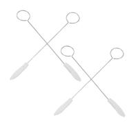 Toyvian 4 Pièces Piano Tuning Mute Sticks Set Metal Fork Tools With Round Handles For High And Middle Voice Adjustment Portable Piano Repair Accessories For Performances And Maintenance