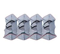 Toyvian 4 Pièces Piège à Pêche Portable Pliable, Maille Fine | Entrée en Entonnoir, Format Compact, Mise en Place Rapide, pour Pêcheurs et Crevettiers au Bord la Rive