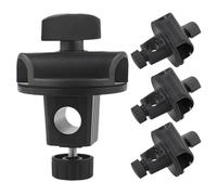 Toyvian 4 Pièces Pinces Micro en Plastique Robuste, Support pour Pied de Micro de Bureau et Scène, Fixation Pivotante Réglable 15-15 Mm pour Streaming, Enregistrement et Performance Live
