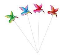 Toyvian 4 Pièces Piquets Décoratifs pour Jardin Lot de Ornements Résistants pour Pelouse et Jardinière Extérieure