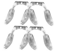 Toyvian 4 pièces Plaquettes de Nez Lunettes Silicone Antidérapantes Coussinet Nez Confortable et Doux Support Stable pour Adultes et Garçon Fille Transparent