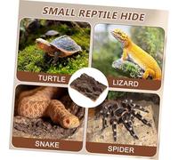 Toyvian 4 Pièces Plateforme Décorce pour Terrarium Reptile Cachette Chauffante et Mur Descalade Accessoires Décoratifs pour Tortue Lézard et Dragon Barbu Habitat Stimulant et Facile à
