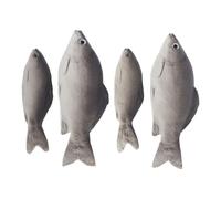 Toyvian 4 Pièces Poissons Factices PU Réalistes Accessoires de Décoration et Photo Culinaires Poissons Artificiels et Résistants Décoloration pour Maison Restaurant et Événements