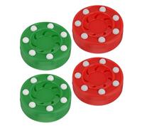 Toyvian 4 Pièces Pucks de Hockey de Rue Pondérés pour Entraînement Balles Entraînement Polyvalentes pour Hockey sur Terrain et Roller Pratique sur Sol Intérieur et Extérieur