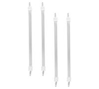 Toyvian 4 Pièces Quartz Heater Tubes Electric Patio Heater Parts with Even Heat Distribution for Home and Festive Events