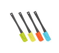 Toyvian 4 pièces Racloir Silicone avec Manche Plastique Coupe-beurre Multi-usage Étaleur Confiture et Fromage Ustensile Cuisine Résistant pour Pâtisserie et Restauration Couleur Aléatoire