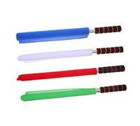 Toyvian 4 Pièces Referee Flags With Ergonomic Sponge Handle Stainless Steel Grip Soccer Volleyball Track Signal Flags For Sports Judges