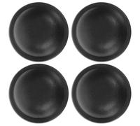 Toyvian 4 Pièces Rivets de Bagages Ronds Noirs en Plastique | Paquet et Valises, Montage Diy, Forme Hexagonale Incluse, Pièces de Remplacement pour Entretien