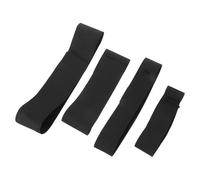 Toyvian 4 Pièces Sangle Élastique Noire pour Paquet de Glace, en Nylon et Spandex, Blessures Sportives Lors D'activités et Aventures en Plein Air