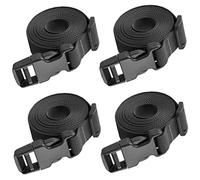 Toyvian 4 pièces Sangles Bagages Nylon Résistantes avec Boucle Rapide Sangles Arrimage pour Coffre de Toit Cordes Élastiques Noires pour Fixation de Bagages et Charges Volumineuses