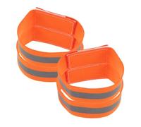 Toyvian 4 Pièces Sangles de Pantalon de Vélo Réfléchissantes, Nylon | Large Bande, Fixation Rapide, Visibilité Nocturne, pour Vtt et Sorties Sportives en Extérieur