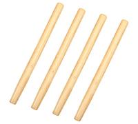 Toyvian 4 Pièces Scythe Wooden Handle Houes Faucilles Manches Outil De Jardinage Faux Poignée De De Jardin Remplacement du Manche d'un Outil De Jardin Outil De Désherbage en Bois