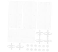 Toyvian 4 pièces Séparateur Aquarium Transparent avec Ventouses Panneaux de Division pour de Poissons Betta et Isolation de Réservoirs Grille Découpable et Durable