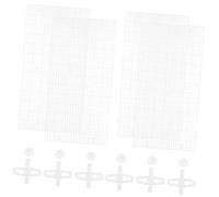 Toyvian 4 pièces Séparateurs Grille pour Aquarium Diviseur Transparent avec Ventouses pour de Poissons Compatible avec Réservoirs Eau Douce