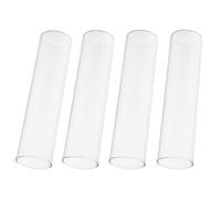 Toyvian 4 pièces Set de Vases Tube Verre Transparent pour Propagation Hydroponique Support Décoratif Unique pour Fleurs et Plantes Intérieur Élément Naturel et Artistique pour Salon