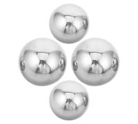Toyvian 4 Pièces Sphère Flottante de Jardin 2 Tailles en Acier Inoxydable | Surface Miroir Réfléchissante, Couverture Adaptable, Installation Facile, pour Bassin Patio et Plantes Aquatiques