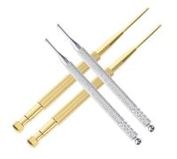 Toyvian 4 pièces Stylo Détecteur Acupoints Oreille Massage Précis Relaxation Auto-diagnostic Ergonomique Argent et Or