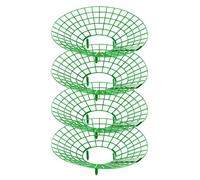 Toyvian 4 Pièces Support à Fraises en Plastique Vert Stable Structure Verticale Réglable pour Jardinage sur Balcon, Protection des Fruits et Gain de Place