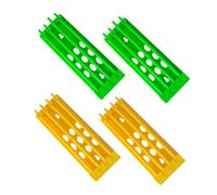 Toyvian 4 pièces Support de Bagues Pied Pigeon Plastique Porte-Anneaux pour Accessoires de Pigeon Voyageur Rangement Stable pour Anneaux de Pattes de Volaille Lot de Couleurs Mixées