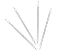 Toyvian 4 Pièces Tube Chauffant Quartz de Remplacement pour Chauffage Électrique, Élément Chauffant Tubulaire en Quartz et Céramique, Haute Résistance Thermique, Chauffage Rapide pour