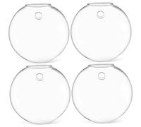 Toyvian 4 Pièces Vase Mural Pot de Fleurs jardinières suspendues pour Plantes d'intérieur Vase à Fleurs Clair Vases décoratives Classiques vases décor à la Maison Un Verre Transparent