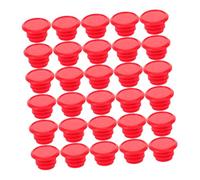 Toyvian 40 Pièces Bouchons de Guidon Plastique Rouge Embouts Ergonomiques Antidérapants Protection Tube Guidon VTT et Route Résistants Aux Intempéries et Réduisant Vibrations