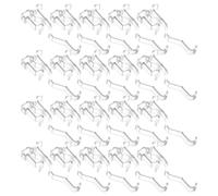 Toyvian 40 Pièces Clips Invisibles pour Stores 2, 5 Pouces en Plastique Transparent