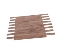 Toyvian 40 pièces Mini Plancher Imitation pour Maison Poupée Accessoires Miniatures pour Salon Chambre et Salle à Manger Modèle de Revêtement Réaliste et