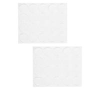 Toyvian 40 Pièces Pastilles Rondes en Résine Époxy Autocollantes Transparentes 22mm pour Loisirs Créatifs DIY Adhérence Forte et Finition Brillante