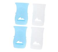 Toyvian 4Pcs Baby Bottle Cover Porte- Biberon En Silicone Bébé Fournitures D'Alimentation Bébé Biberon Manches Mini Housse De Protection Couvre-Bouteilles De