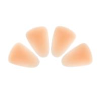 Toyvian 4pcs Genouillères Silicone Beige pour Patinage sur Glace et Danse, Protection Genou Flexible Haute Élasticité et Liberté de Mouvement