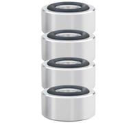 Toyvian 4pcs Pieds D'isolation en Alliage D'aluminium Argenté pour Haut-Parleur et Caisson de Basses, Absorption des Chocs et Amélioration Sonore pour Home Theaters