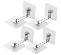 Toyvian 4pièces Ancrages Anti-basculement Pour Meubles Fixation Murale Adhésive Pour Étagères Et Armoires Sécurité Garçon Fille Sans Perçage