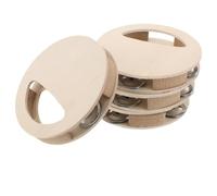 Toyvian 4pièces Bois Pour Garçon Fille Tambour à Peindre Et Décorer Sensoriel Montessori Développement Créatif Et Éducatif