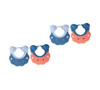 Toyvian 4pièces Chapeau De Shampooing Pour Réglable Et Étanche Bonnet De Cartoon Anti-eau Pour