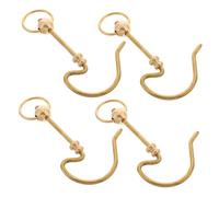 Toyvian 4pièces Crochets De Transport Métal pour Cage à Oiseaux Crochets De Rechange pour Cage Vintage Lot de Supports De Suspension