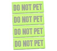 Toyvian 4pièces Drapeaux Amusants pour Chien Patch pour Chien Assistance Patchs Réfléchissants pour Chiot Décoration pour Harnais Fournitures pour