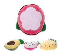Toyvian 4pièces Jouet Peluche à Herbe à Chat pour Chat Lot de Jouets Intérieur Molaire pour Chaton à Mordre pour Changer Habitudes