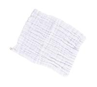 Toyvian 4pièces Lot De Bavoirs En Mousseline Épaisse Pour Garçon Fille Coton Pur Blanc Avec Lange Mousseline